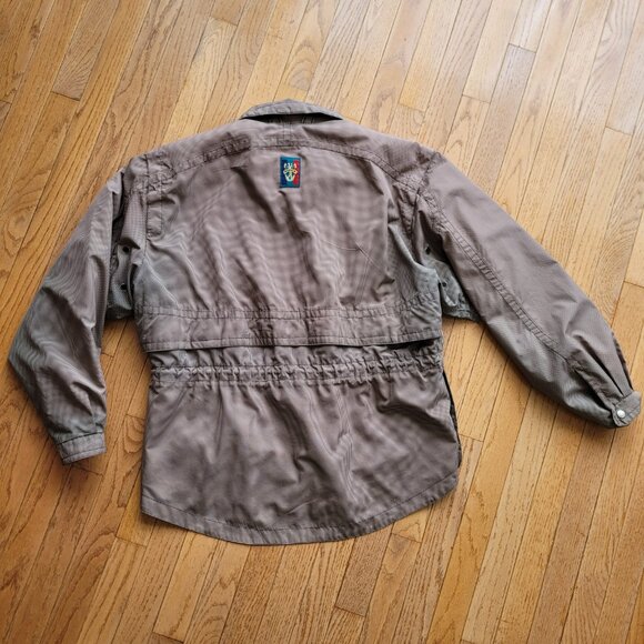 Sunice Windbreaker Jacket Women's Size L Brown Check - Picture 2 of 16